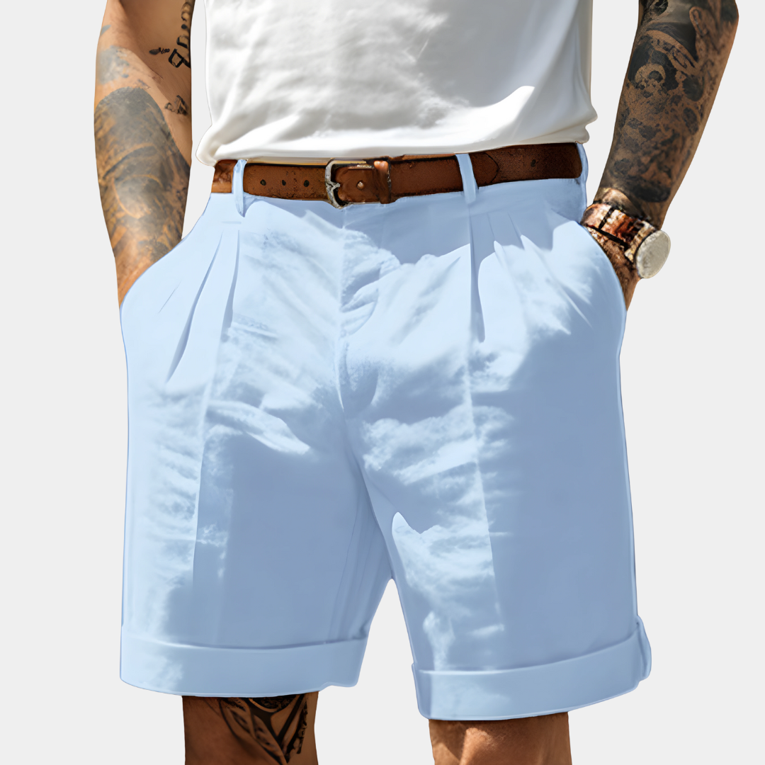 Elegant Bermuda Shorts in Breathable Cotton