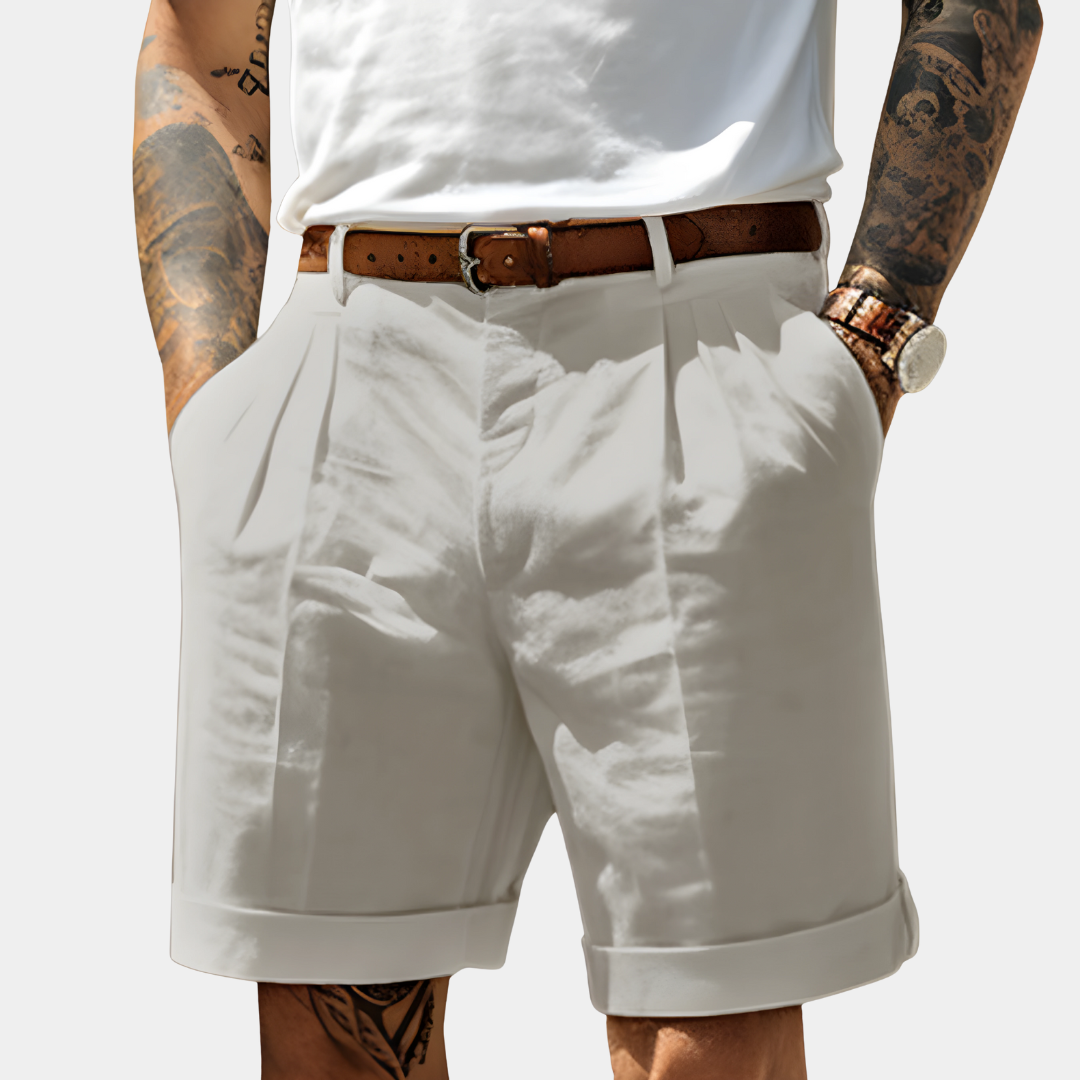 Elegant Bermuda Shorts in Breathable Cotton