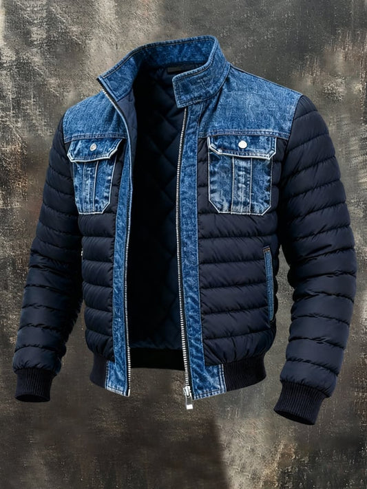 Callen – Quilted Denim Jacket