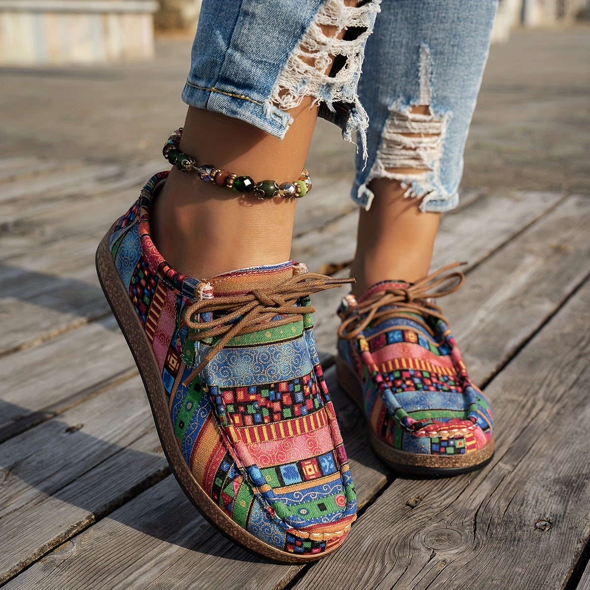 Enora - Colorful Retro Shoes for Women