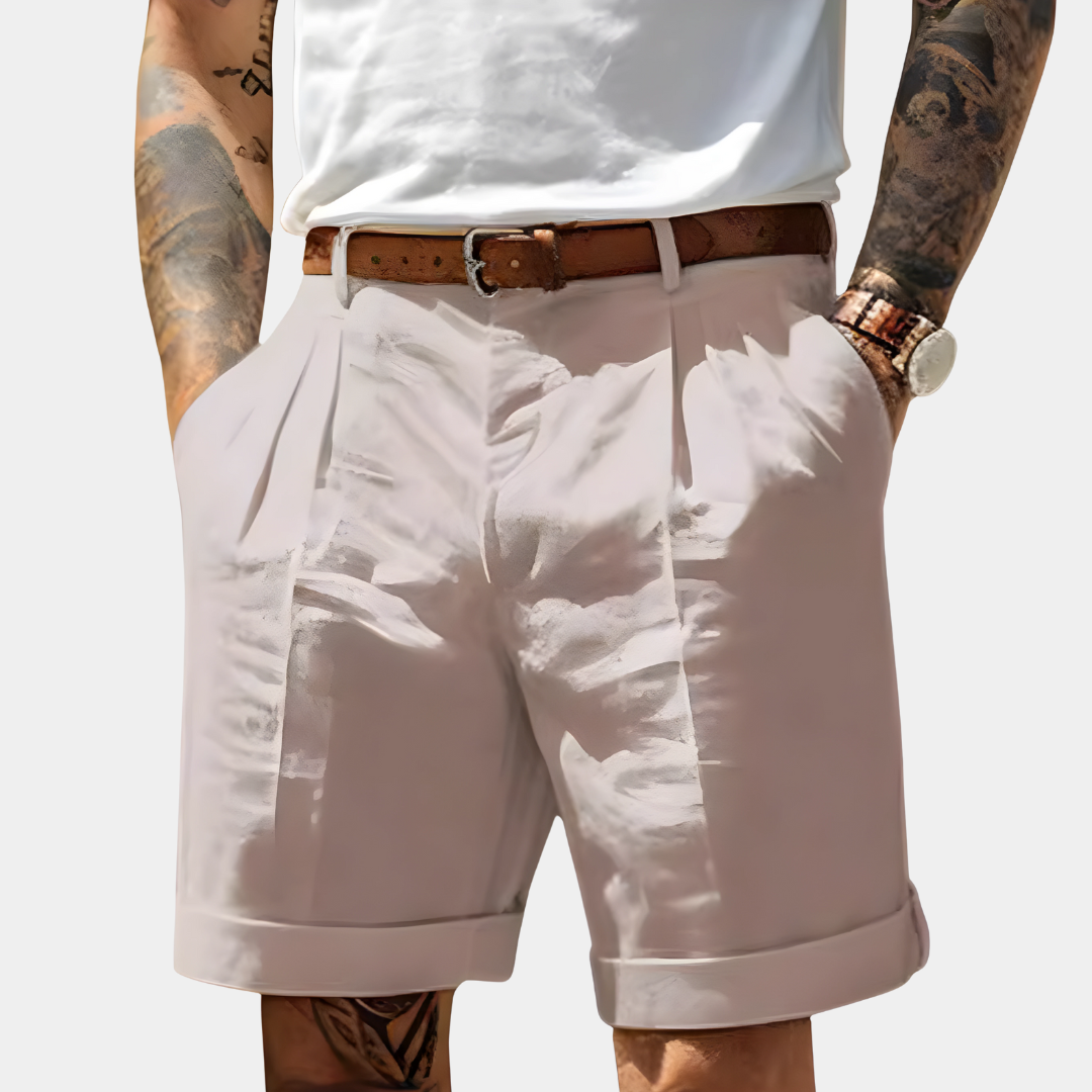 Elegant Bermuda Shorts in Breathable Cotton