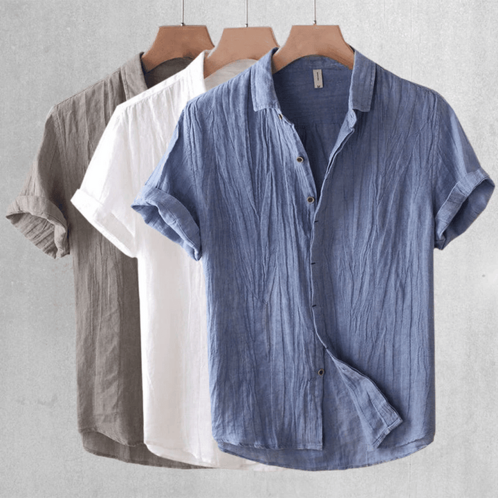 Einar | Short-Sleeve Linen Shirt