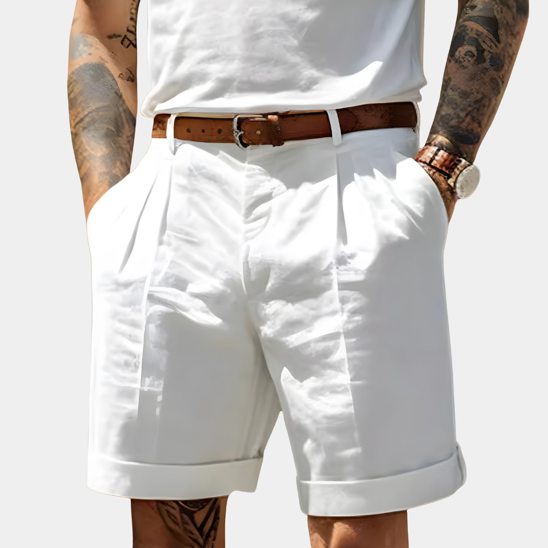 Elegant Bermuda Shorts in Breathable Cotton