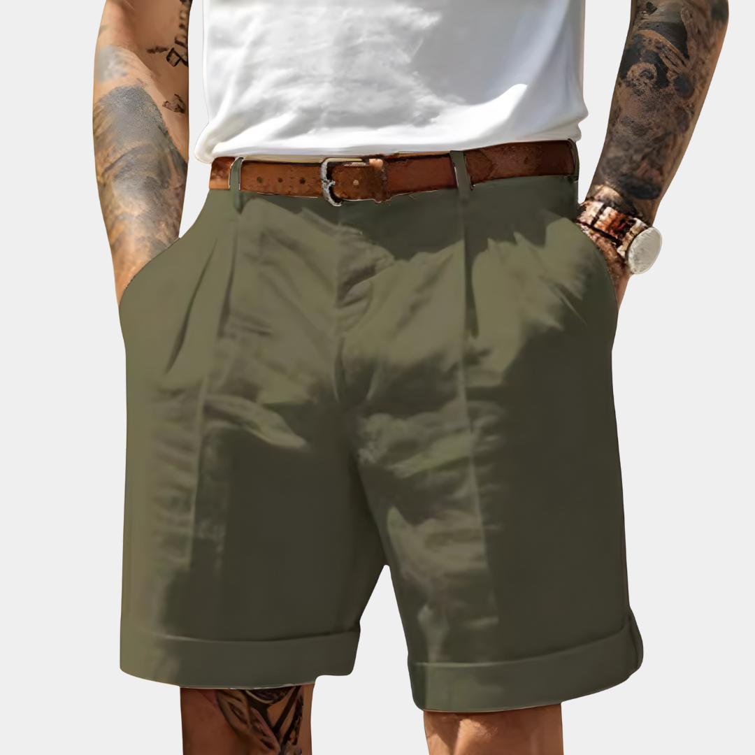 Elegant Bermuda Shorts in Breathable Cotton
