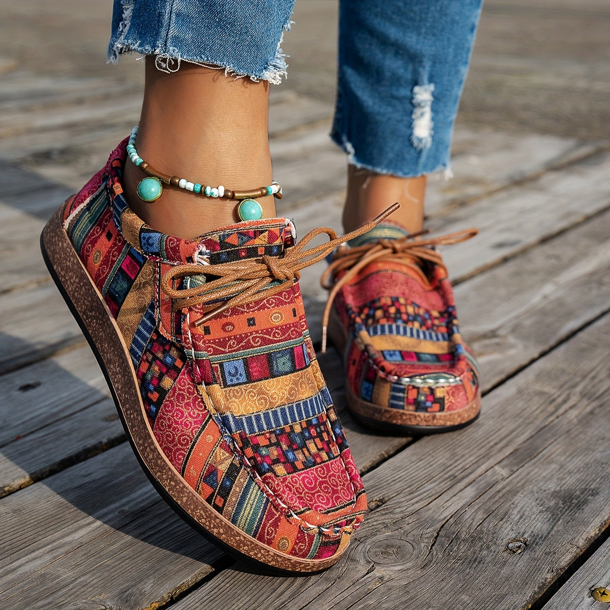 Enora - Colorful Retro Shoes for Women