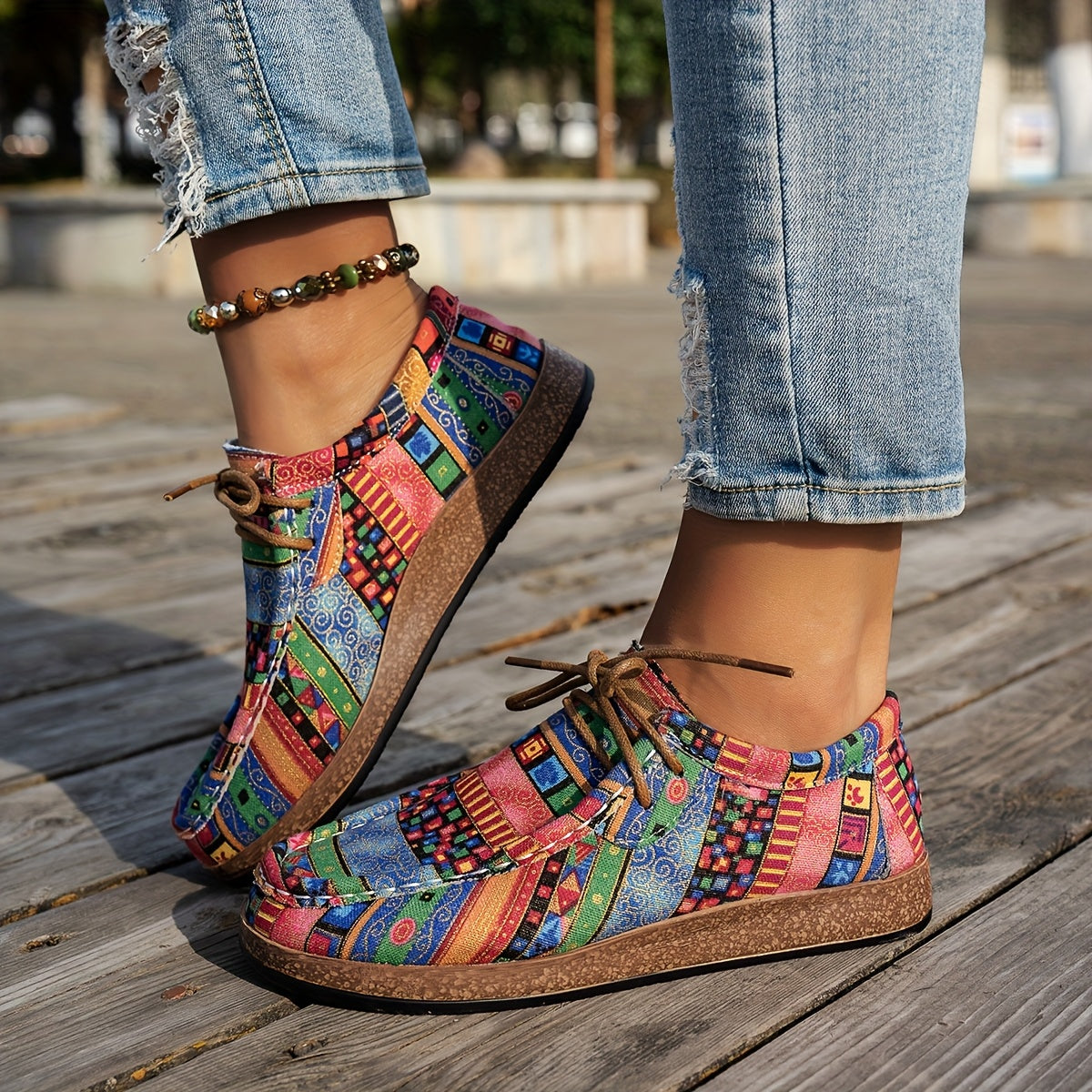 Enora - Colorful Retro Shoes for Women