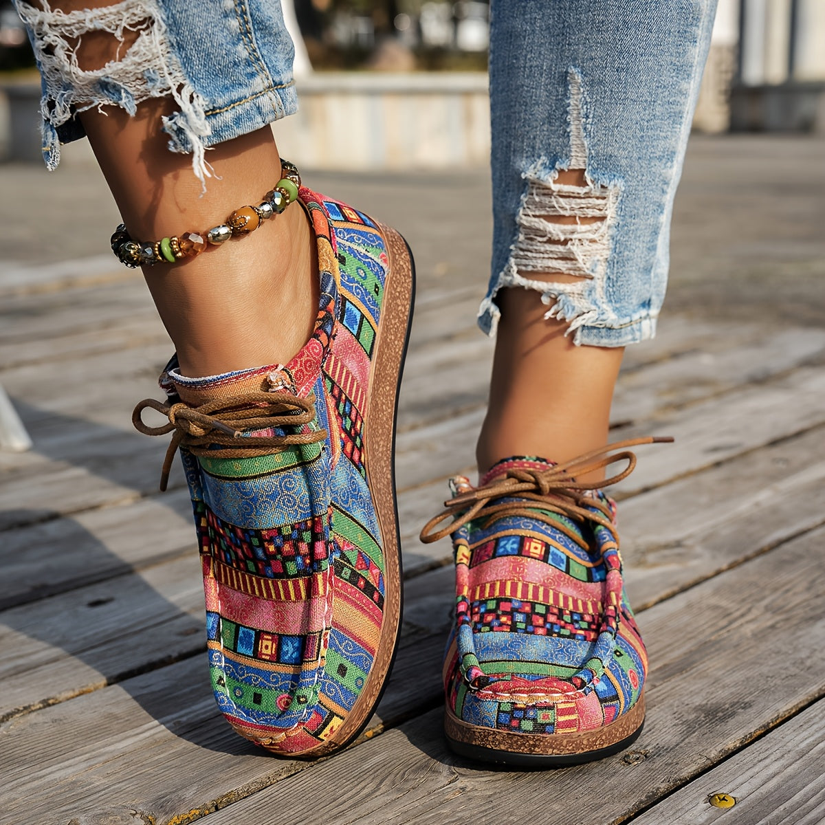 Enora - Colorful Retro Shoes for Women